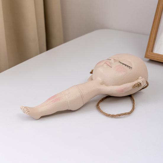 Ghiveci pentru containere de flori Design de păpuși de gimnastică în stil nordic cu jardiniere de frânghie suspendate Ghiveci de flori suculente creative