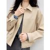 Qiu Shui Yi Ren Women's Retro Loose Fit Short Jacket