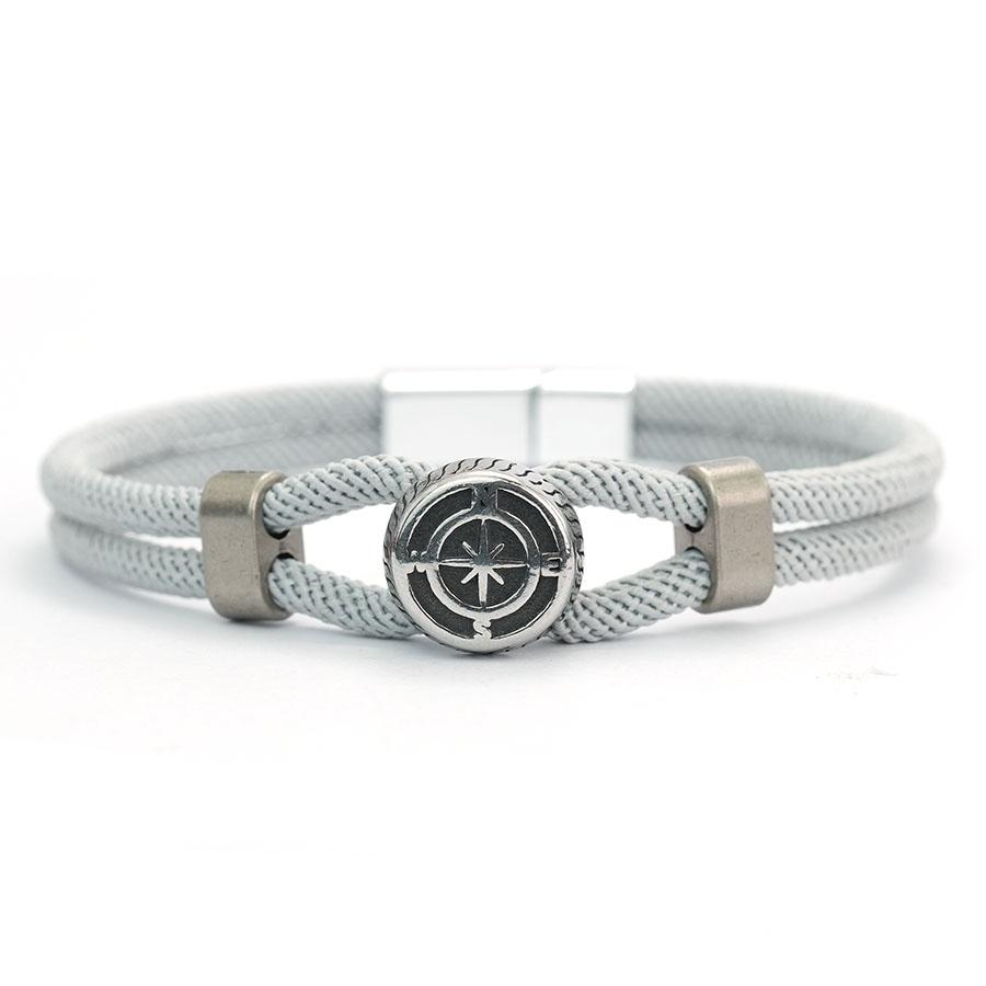 Noter New Men String Bracelet Nautical Compass Braslet 6 Colors Magnet Buckle Wrap Braclet Leisure Versatile Accessories Joias