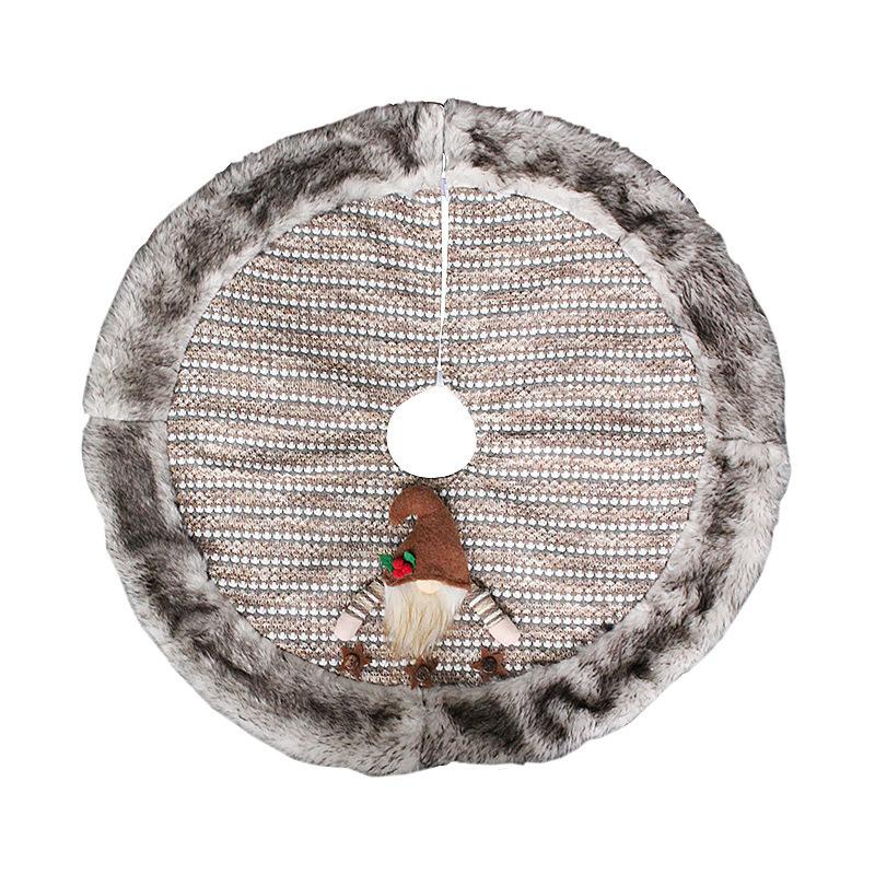 

Рождественский орнамент Юбка для елки Безликая кукла Нарядное украшение Украшение Плюшевая рождественская елка Нижний фартук 80cm