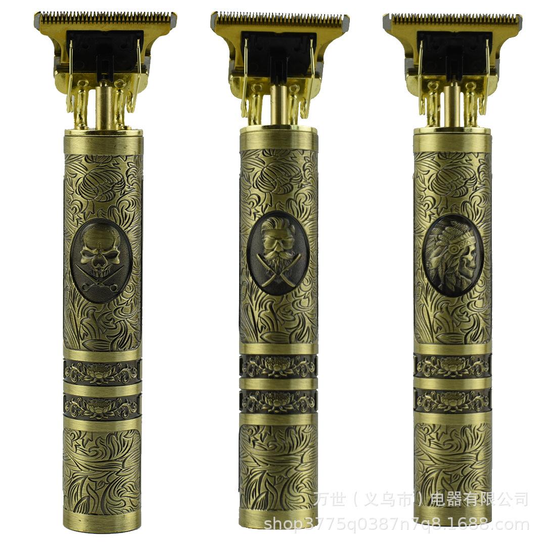 

Ретро Голова Будды Дракон Феникс Электрические Толкающие Ножницы T9 Маленькие Электрические Толкающие Масляные Головки Резьба Парикмахерская Парикмахерская