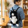Striped Pattern Stuffed Animal Daypack Lovable Simulation Cat Bag Cat Plush Backpack  Home Decor