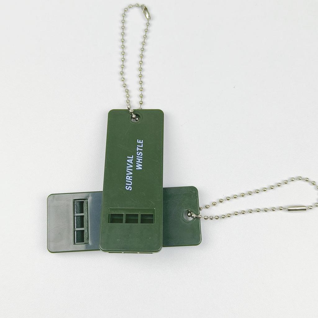 Triple-Frequency High-Pitch Outdoor Survival Whistle for Emergency & Disaster Relief - Ideal for Camping, Self-Rescue & Alarm.