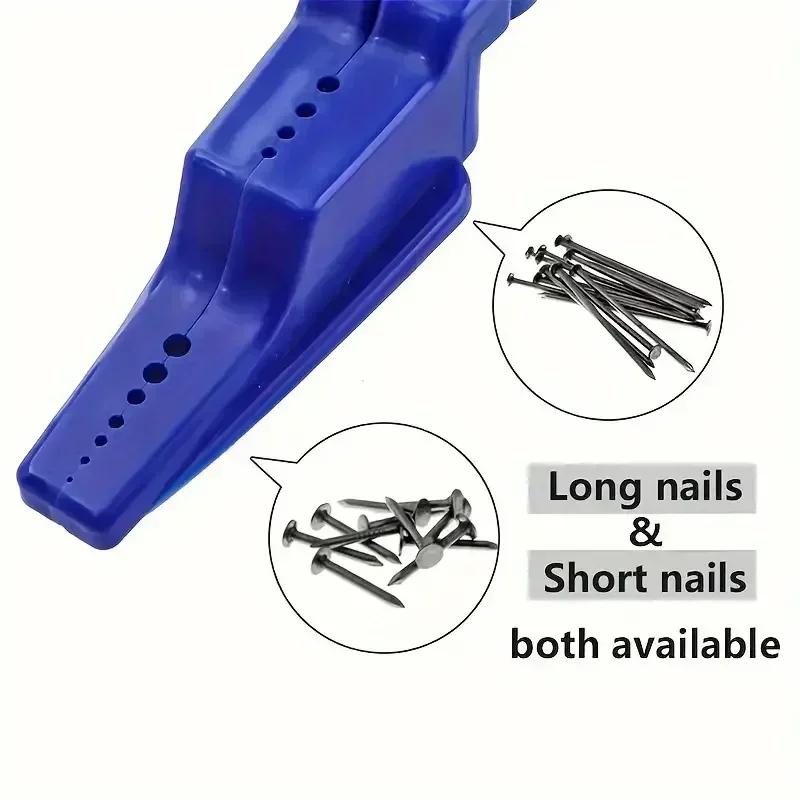 Nail Clamps & Auxiliary Pliers Set - For Clamping Long/Short Nails and Fixing Tools (Includes Protective Hammer)