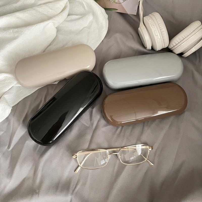 1pc Elegant Simple Reading Glasses Case Large Capacity Plastic Sunglasses Storage Box Protective Eyewear for Men Women