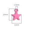 2pcs/Bag Colorful Spray Paint Stars Charms Pendant Beads for Jewelry Making DIY Bracelet Necklace Accessories