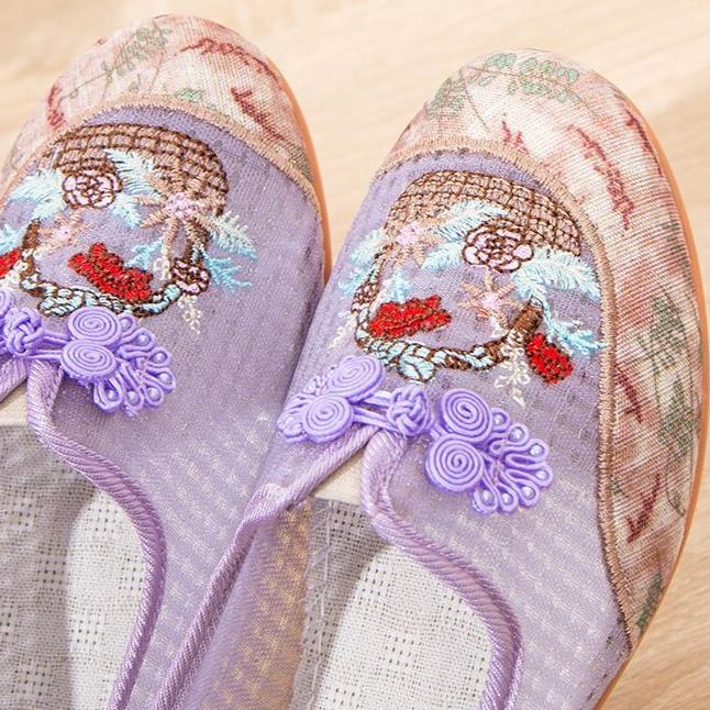 Soft Sole Casual Loafers for Women Summer Fashion Knitted Non Slip Breathable Mesh Walking Shoes Woman Slip-on Platform Shoes