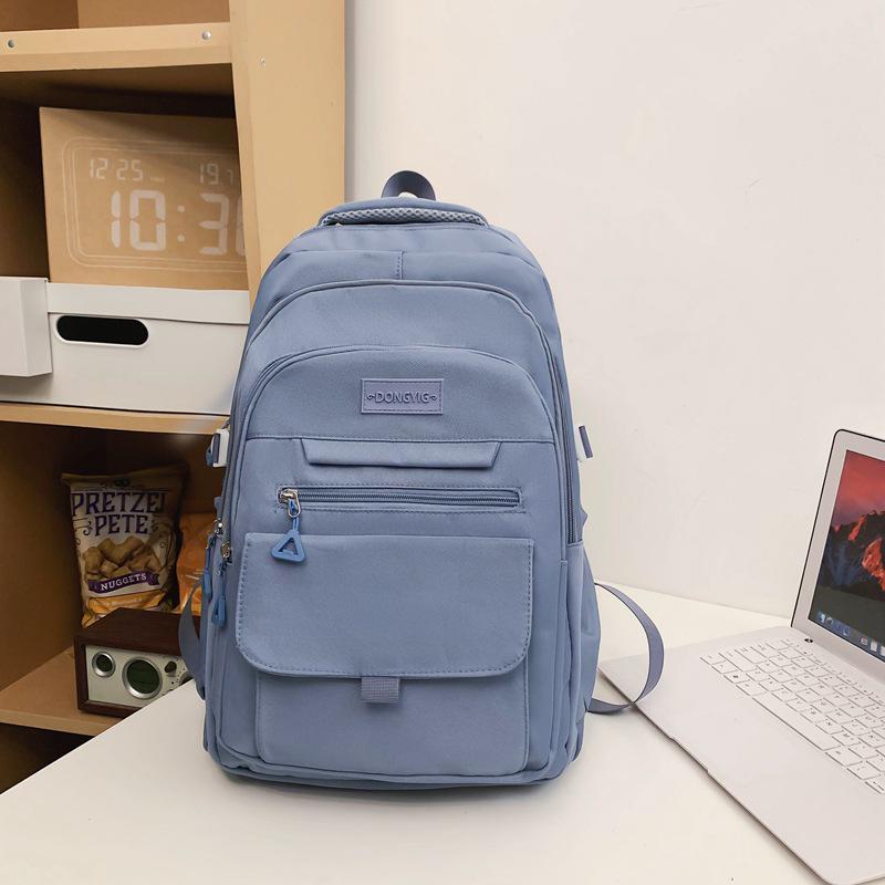 Korean Style Color Block Backpack - Trendy Large Capacity for Students & Travelers