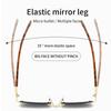 Retro rimless cut-edge tortoiseshell leg sunglasses for women UV protection outdoor street photo all-match