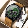 POEDAGAR Fashion Men Watch Waterproof Luminous Chronograph Military Male Clock Leather Luxury Quartz Elegant Men's Watches Reloj