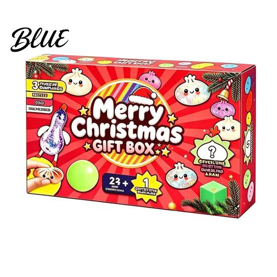 Christmas Party Favors Sensory Fidget Advent Calendar Squeeze Toys for Students Soft Bun Toys Stocking