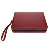 WE Games Burgundy Magnetic Backgammon Set with Carrying Strap Travel Size -