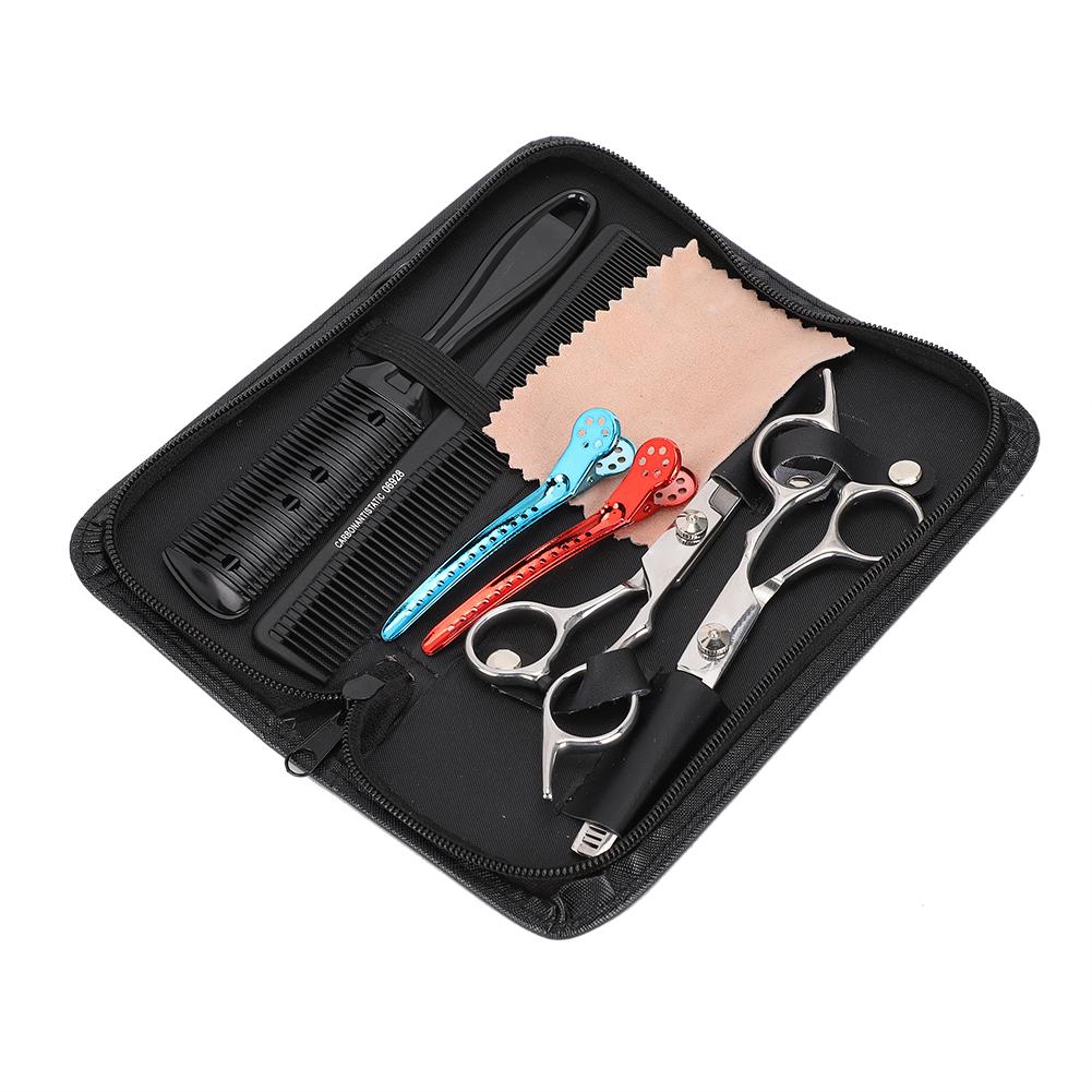 Profesjonelt hårklippesett Barber Frisør Tynnesaks Flat Saks Kit