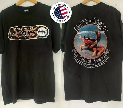 Prodigy Band '97 The Fat Of The Land βασικό μαύρο Επανεκτύπωση 2 όψεων T-shirt S-5XL Unisex T-Shirt