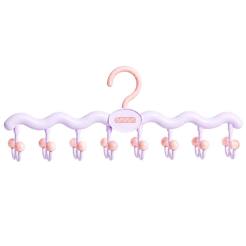Foldable Wall Hook Rack Double-Row Hooks Rotating Hanger Organizer New Hanger Rack Lingerie