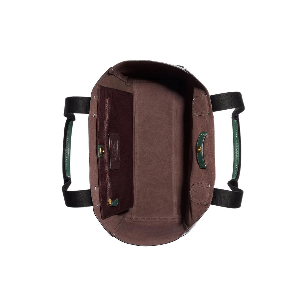 New COACH Derby Pebbled Leather Tote Bag Shopping Bag Shoulder Bag Handbag Large Size Women's Green 58660-IMQVC