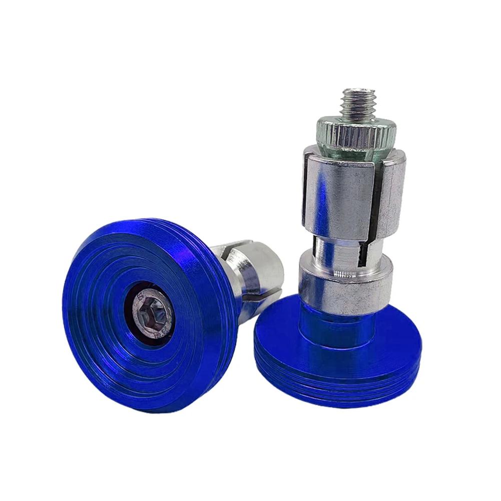 2Pcs/set Aluminum Alloy Motorcycle Handle Bar Ends Grips Universal Handle Cap Plugs Slider for 16-18mm Motorbike Handle Plug