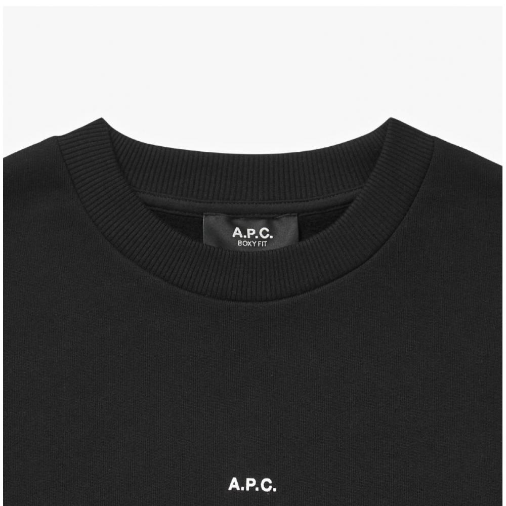 ApeSSe Cohbx F27912 Tzc Noir Blanc Micro Logo Boxy Women S SweatShirt