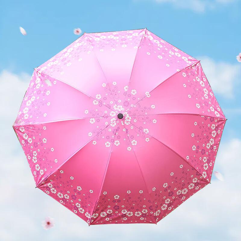 Love Flower Oversized 10-Rib UV Protection Umbrella - 2 Pack