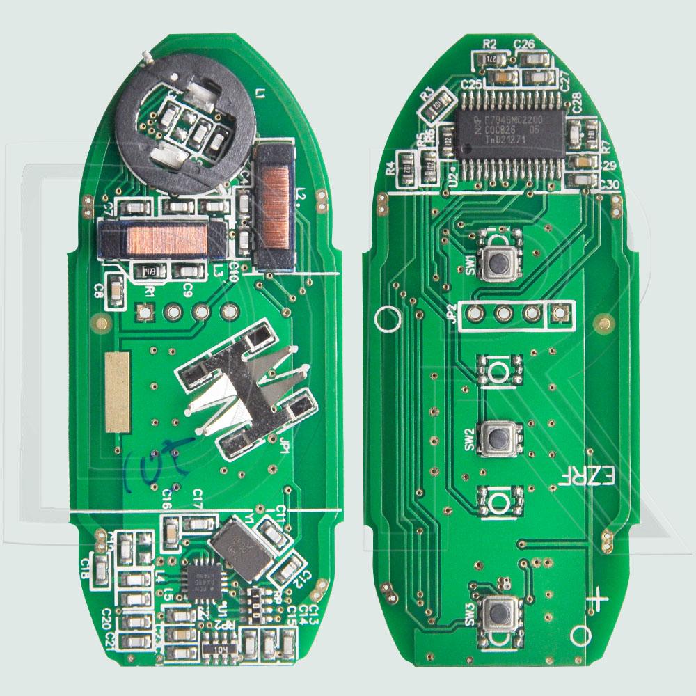 DR KR5S180144106 S180144105 S180144106 4A PCF7953M Chip 433MHz Keyless Go Car Remote Key For Nissan Rogue X-Trail 2014 2015 2016
