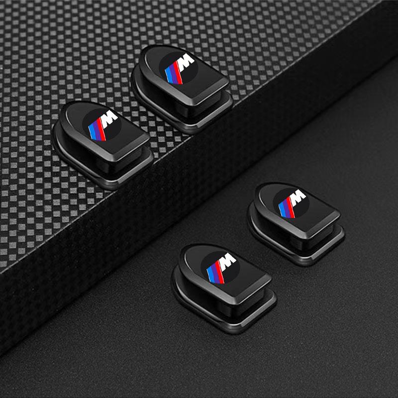 M LOGO Car Hooks Black Self Adhesive Invisible Hooks Interior Storage Holder for Bmw M3 M4 M5 M6 F20 F30 G20 F31 F34 F10 G30 F11 X3 X4 I3 1 3 5 Series