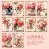 30 Sheets Vintage Paper for Journal Scrapbooking, Floral Collage Decorative Supplies, Retro Craft Paper for DIY