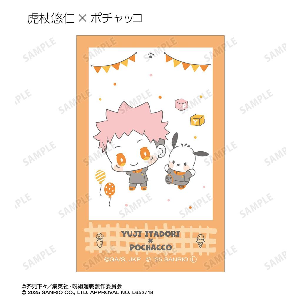 Jujutsu Kaisen X Sanrio Characters Trading Instant Camera Style Illustration Cards, Box of 10
