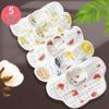 360° Cotton Baby Bib: Anti-Spit-Up, Six-Layer Gauze, Newborn Drool Shield