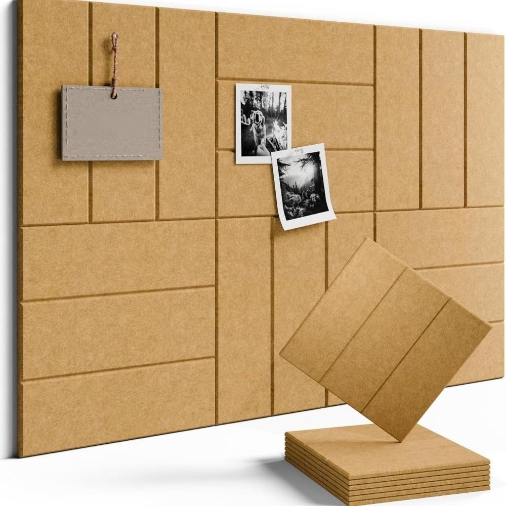 Self Adhesive Felt Acoustic Panels Vertical Stripe Memo Board Pinboard Tiles Dart Pads