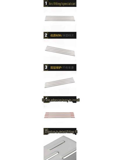 21 GL8652T Dörr- och kjol reptålig dekorativ list och stötfångardekal