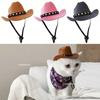 Britse Hondenhond Hoed Ster Cowboy Hoed Huisdier Benodigdheden Verstelbaar Kostuum Hoge Hoed Hoofddeksels Kat Hoed Petten Zonnehoeden voor Kleine Middelgrote Hond