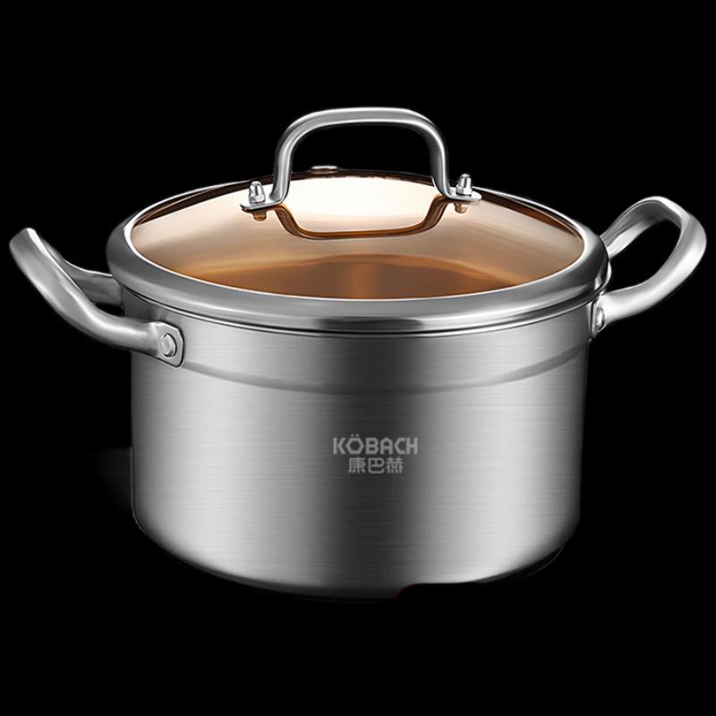 Kangbah 304 Stainless Steel Soup/Stew Pot, 22cm