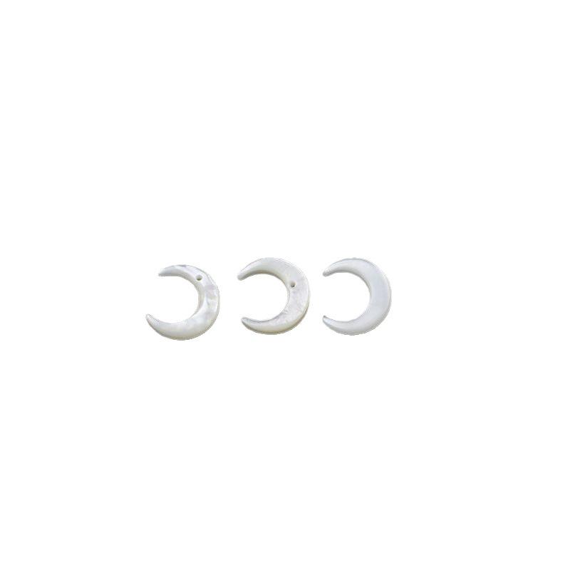 Natural Moon White Mother-of-Pearl Crescent Horn Beads for DIY Jewelry: Bracelets, Necklaces, Earrings