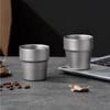 Double Wall Titanium Alloy Cup Lightweight Outdoor Drinking Cup  Home or Outdoor