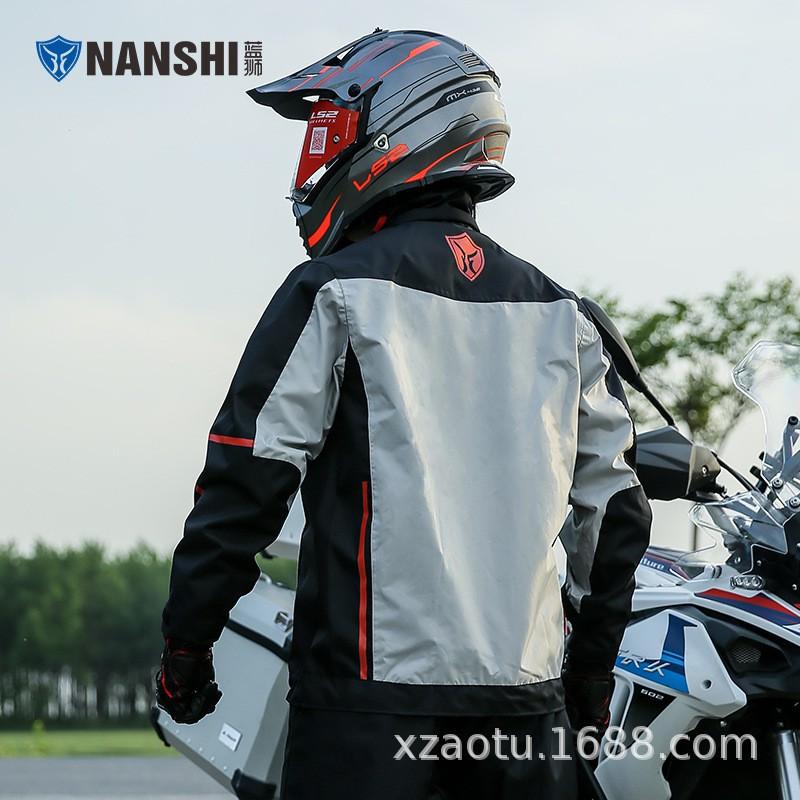 Heavy Duty Waterproof Motorcycle Rain Suit Set Men - Oxford Fabric PU Coated Split Raincoat Pants E-bike Riding In