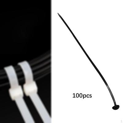 100 Pack Universal Nylon Cable Ties Self-Locking Multifunctional Heavy Duty Fixed Wire Fastening