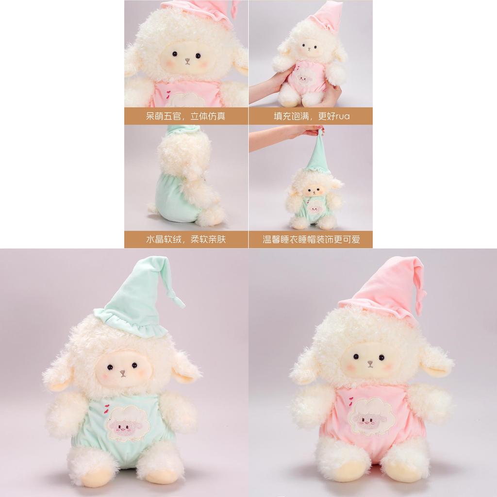 Plush Toy Sheep With Soft Polyester Fur And Pp Cotton Fill For Kids Sleep Companion Birthday Gift