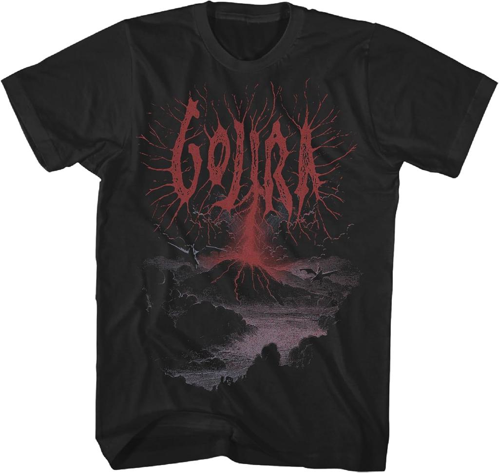 Gojira Band Grafik Vulkanischer Ausbruch Kunst T-Shirt