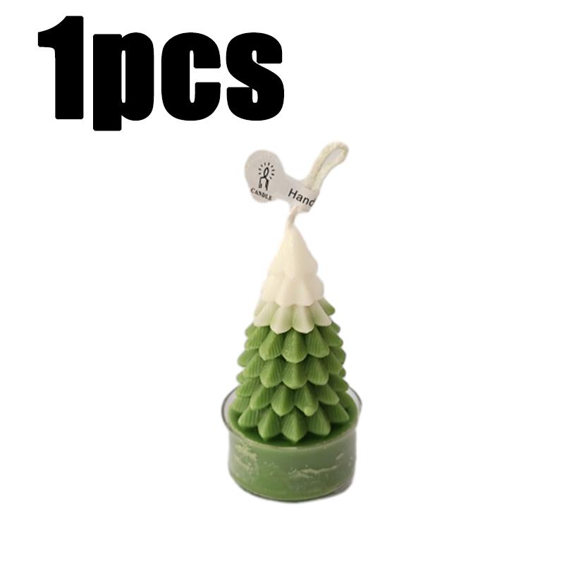 1/3PC Christmas Candles Gingerbread Man Christmas Tree Shape Scented Candles Handmade Aroma Candle Halloween Party Home Supplies