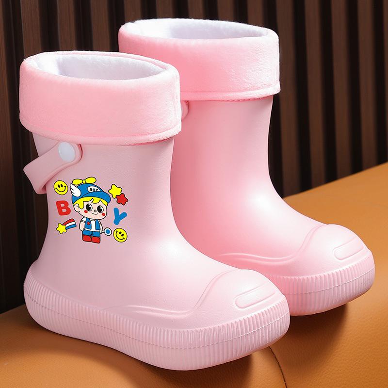 2026 New Style Children's Waterproof Rain Boots: Short Ankle, Non-Slip EVA for Boys and Girls