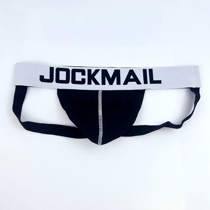 Jockstraps JOCKMAIL Fashion Low Waist Men's Thong Underwear Mesh Breathable Sexy Jockstraps Halo Sports Daily Casual Man G-string Underpnats