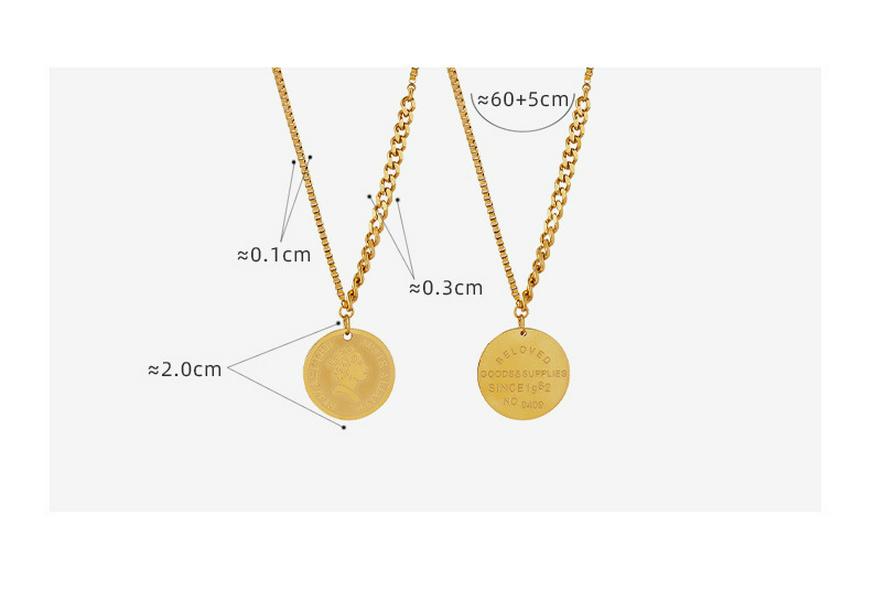 Spicy Girl Autumn & Winter Hip Hop Portrait Pendant Sweater Necklace M002-3