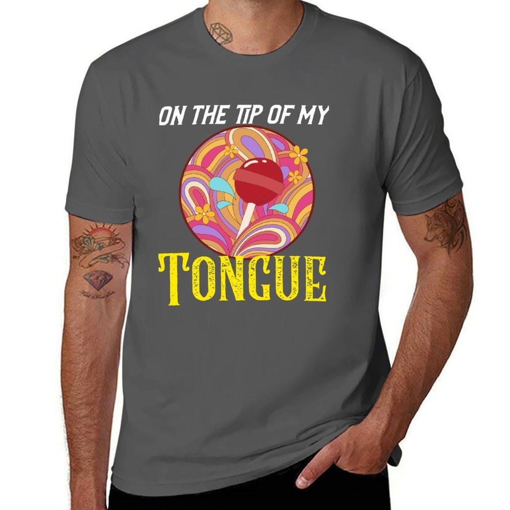 Kawaii Japanese Inspired Kawaii Funny Design On the Tip of My Tongue TShirt Summer Holiday TShirt