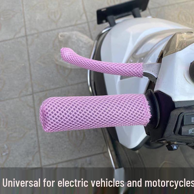Univerzální celoroční protiskluzová motocyklová rukojeť řídítek z ledového hedvábí