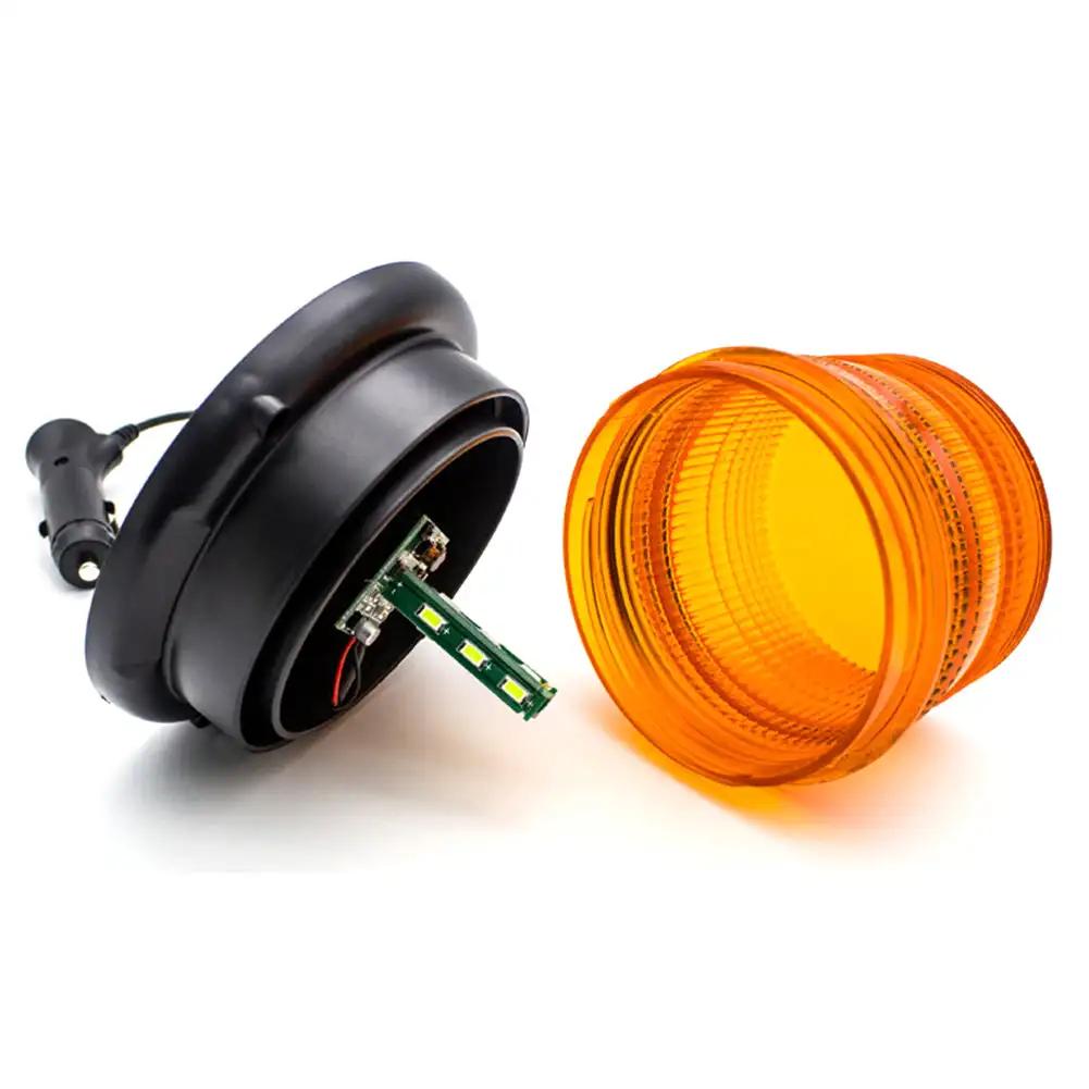 12V Car Strobe Light Emergency Car Rotating Traffice Indication Car Flash Beacon LED Light With Magnetic Base For Auto Security