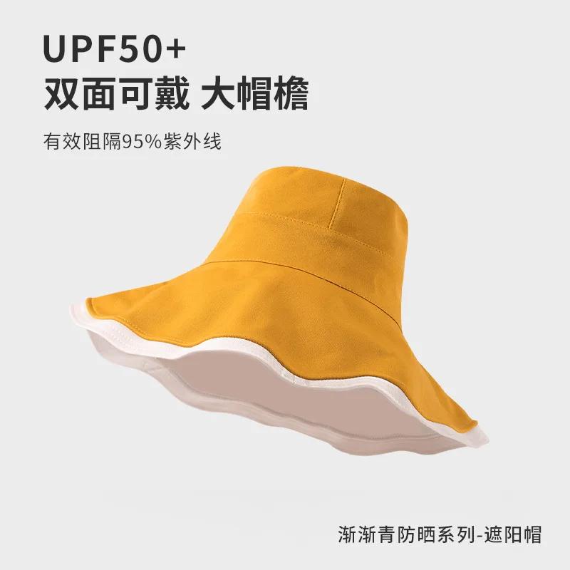 Double-Sided Extra Wide Brim Bucket Hat Women - Upf50+ Sun Protection Beach Hat For Face Covering, Summer Sand Travel