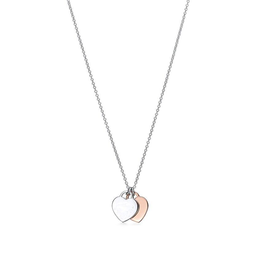 Collana con Ciondolo a Cuore in Argento Sterling 925, Smalto Classico Regalo di San Valentino