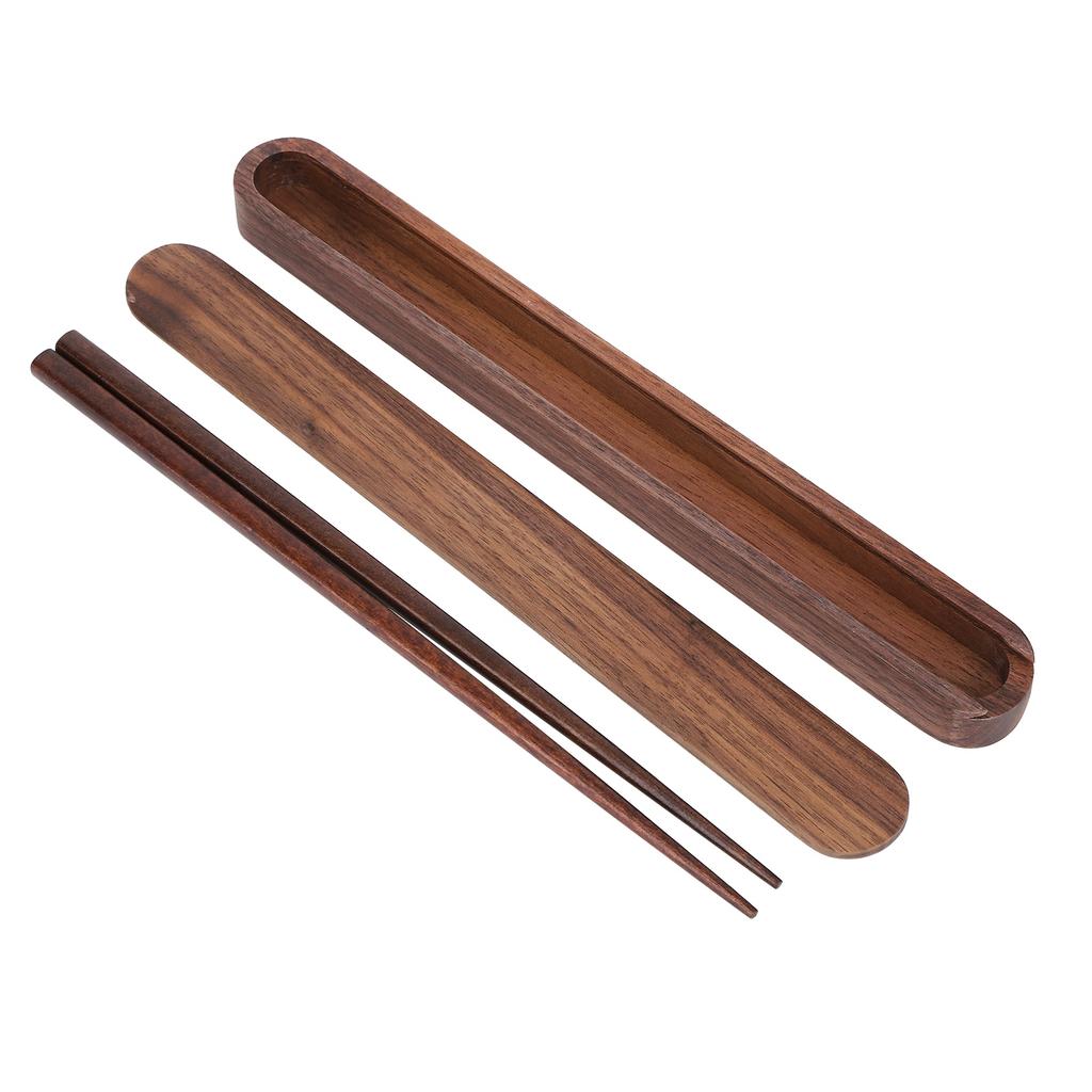 Wooden Chopsticks Portable Environmental Friendly Student Travelling Tableware Gift Set