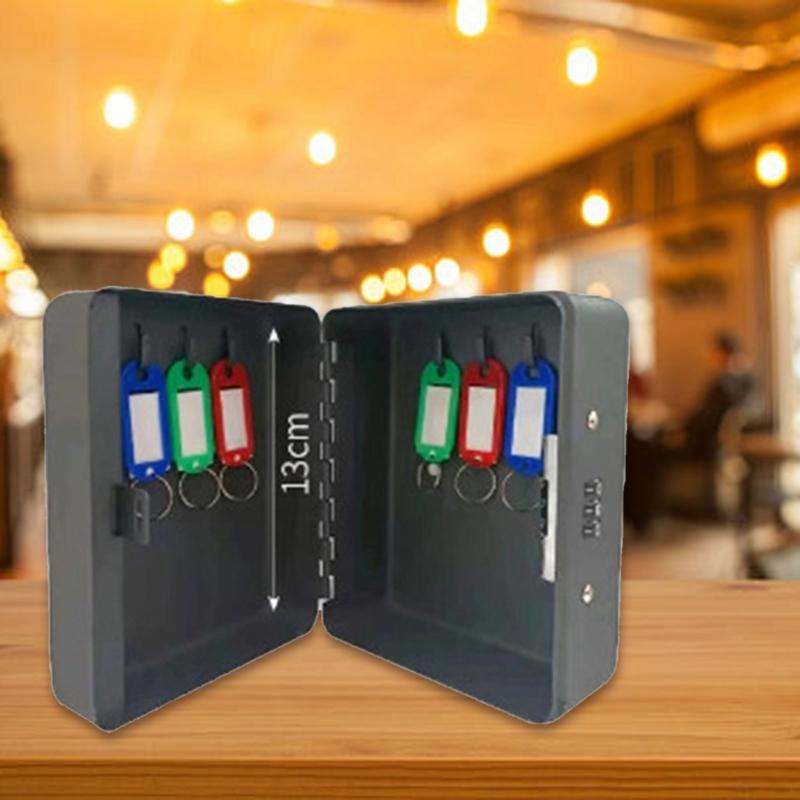 Modern Key Locking Box for Indoor Outdoor Use Combination Code Protections and Large Capacity Storage