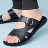 Fashion Summer Men's Slippers Minimalist and Comfortable Flat Bottomed Style Plus Size Outdoor Street Beach Walking Lightweight Shoes